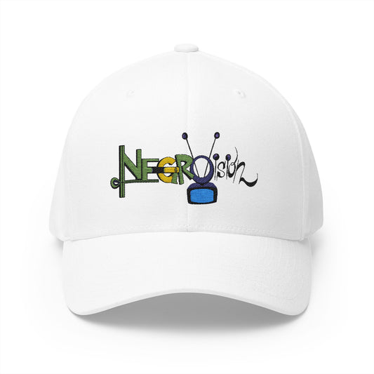 Embroidered Closed-Back Cap - Negro Vision Family Cartoon Series