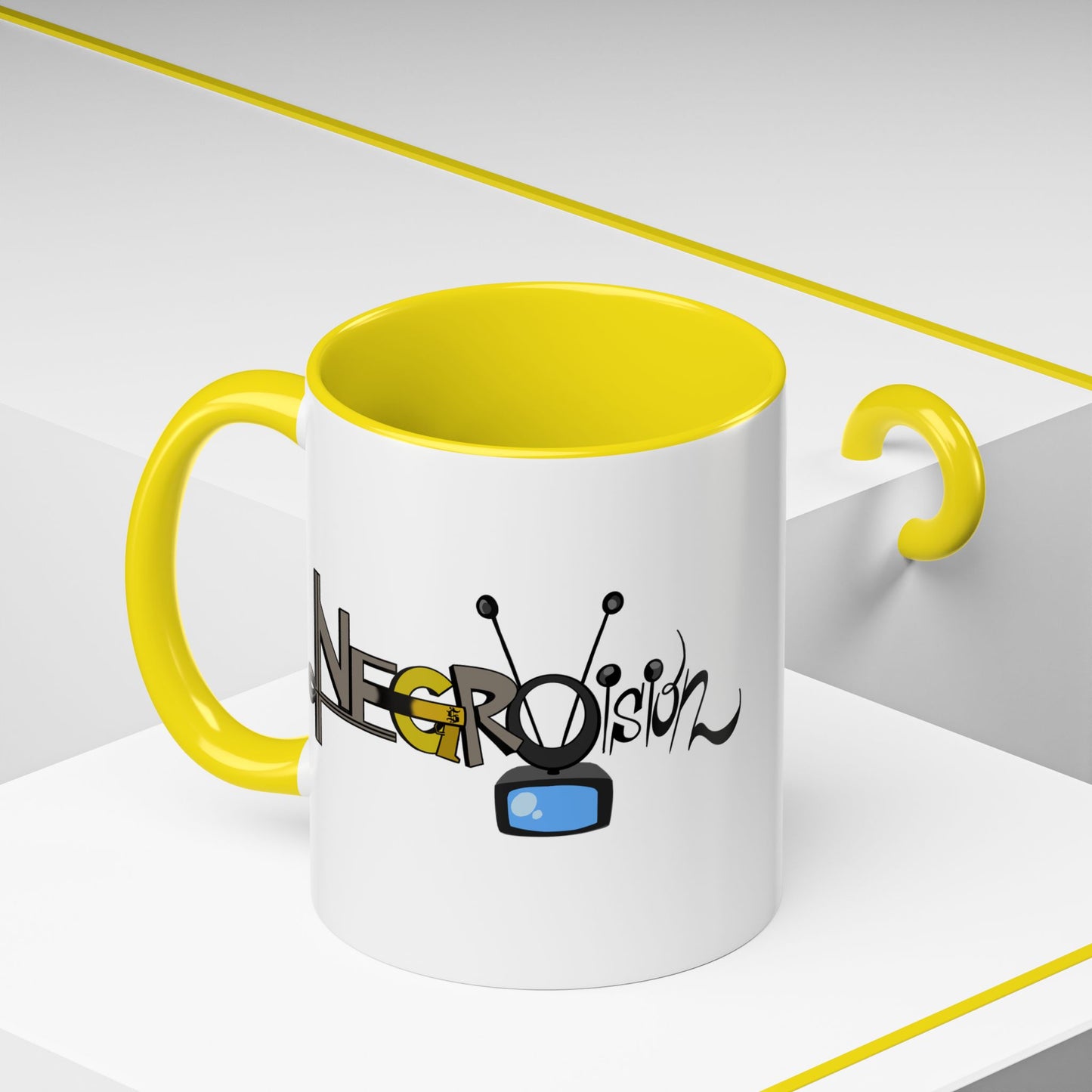 Vibrant Negro Vision Accent Coffee Mug | Fun Design for Gift, Home, Collectible, Modern Decor