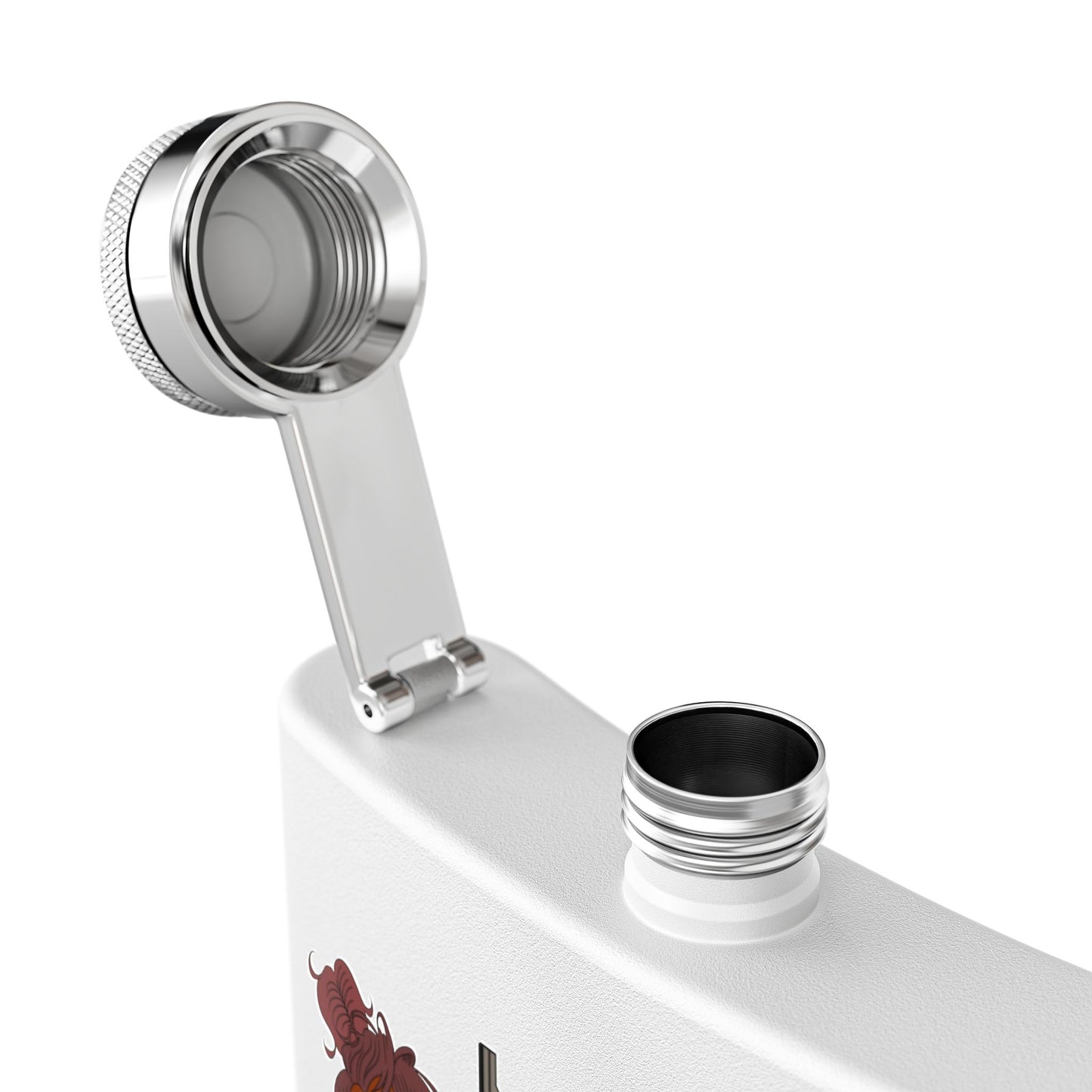 Rhinestone Here... Stainless Steel Flask. your favorite character from Negro Vision