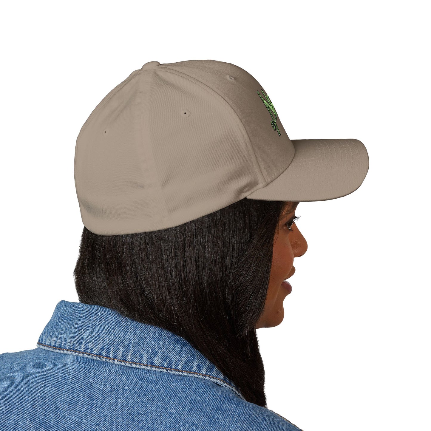 Embroidered Closed-Back Cap - Negro Vision Family Cartoon Series