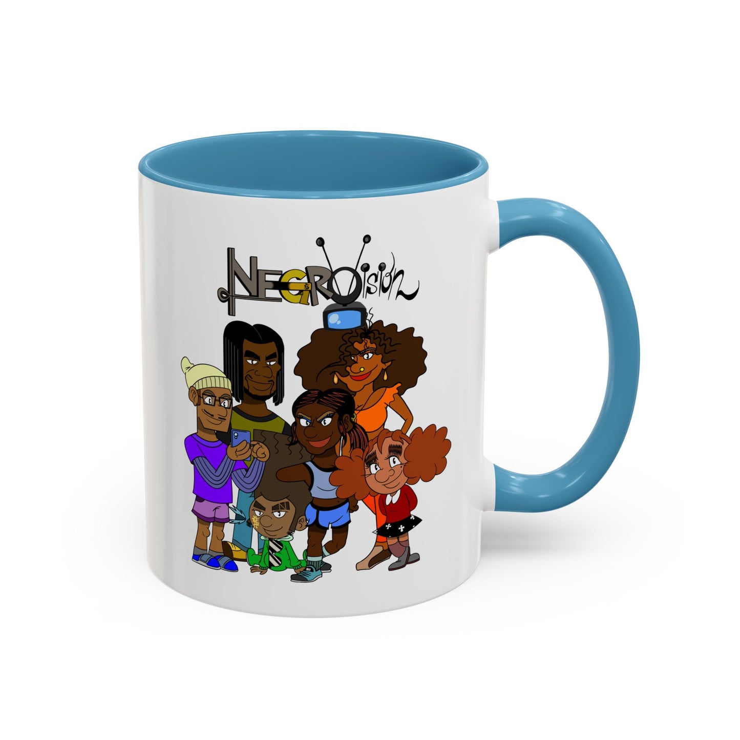 Vibrant Negro Vision Accent Coffee Mug | Fun Design for Gift, Home, Collectible, Modern Decor