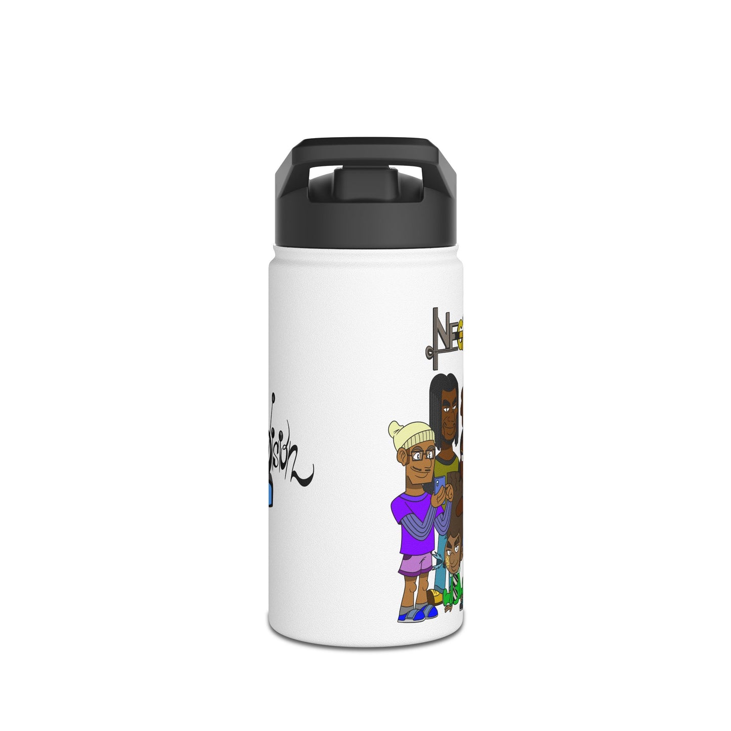 Water Bottle - Negro Vision Family Logo Design