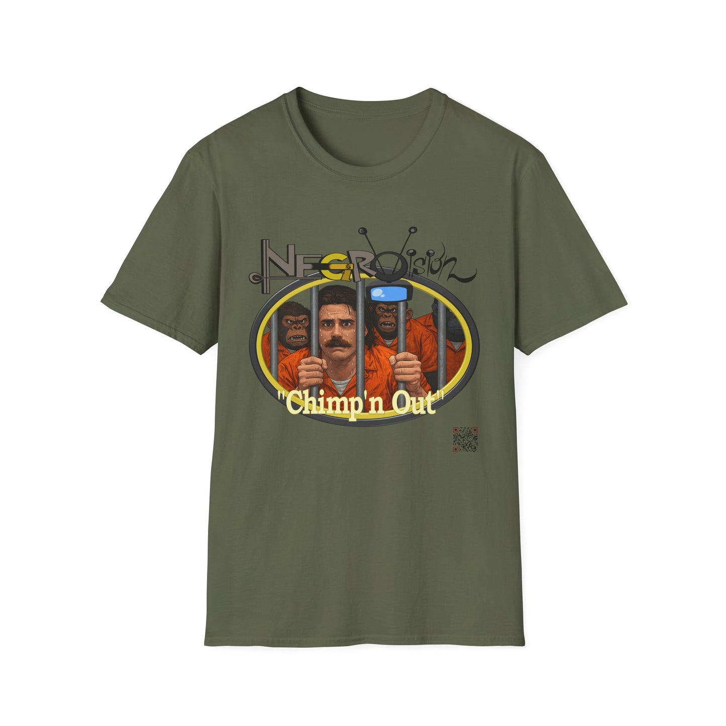 T-Shirt - "Chimpin' Out" Retro Prison Pop Art Tee