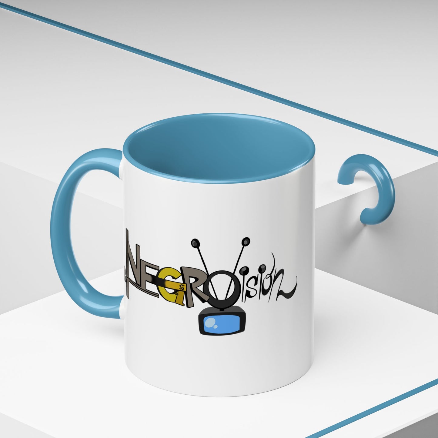 Vibrant Negro Vision Accent Coffee Mug | Fun Design for Gift, Home, Collectible, Modern Decor