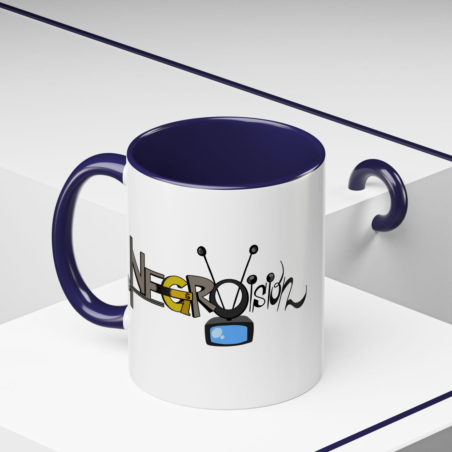 Vibrant Negro Vision Accent Coffee Mug | Fun Design for Gift, Home, Collectible, Modern Decor