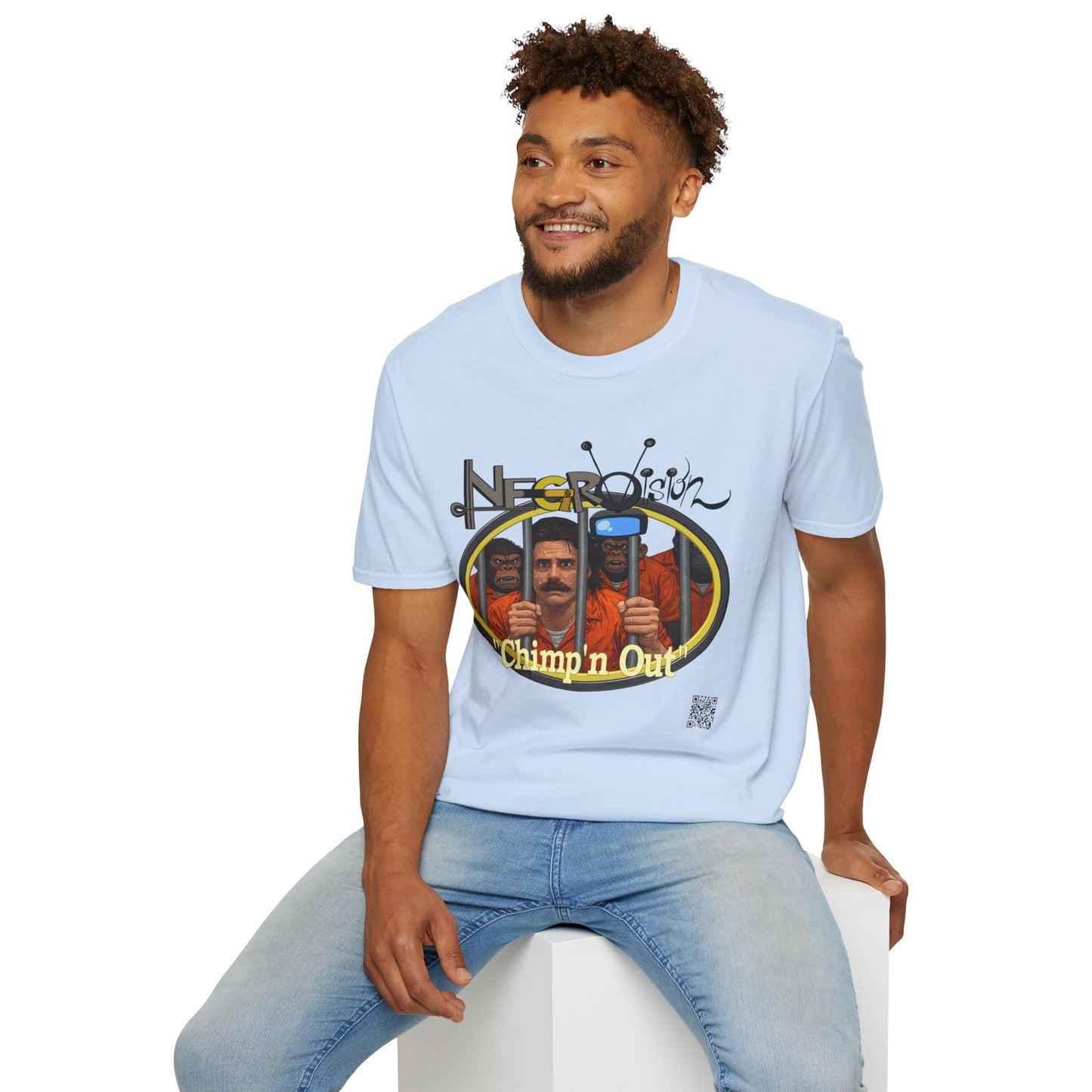 T-Shirt - "Chimpin' Out" Retro Prison Pop Art Tee