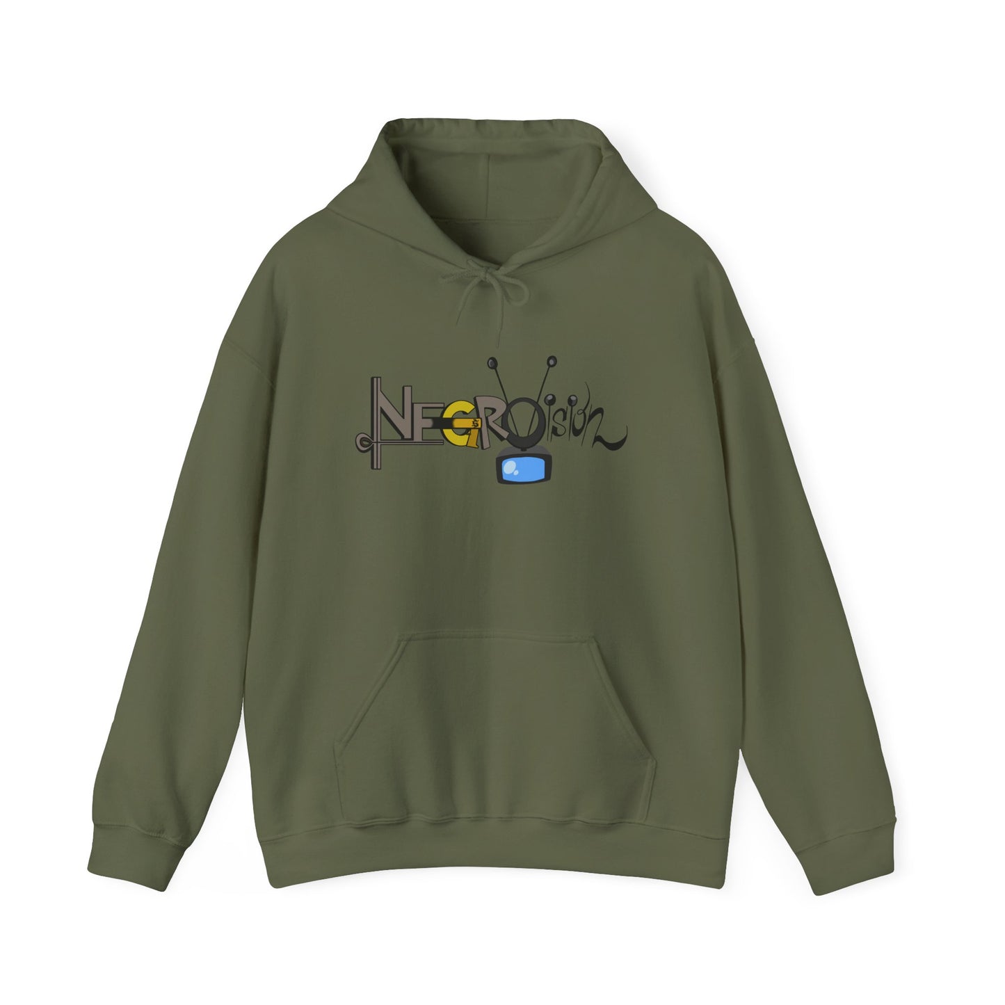 Hooded Sweatshirt - Negro Vision Logo Design