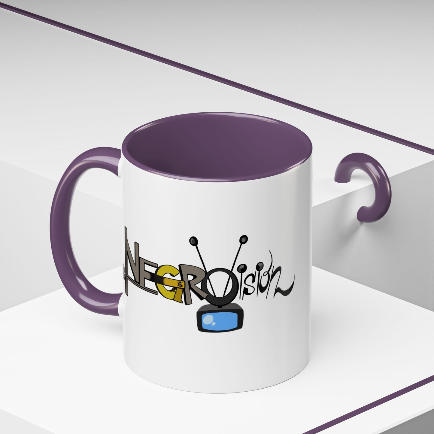 Vibrant Negro Vision Accent Coffee Mug | Fun Design for Gift, Home, Collectible, Modern Decor