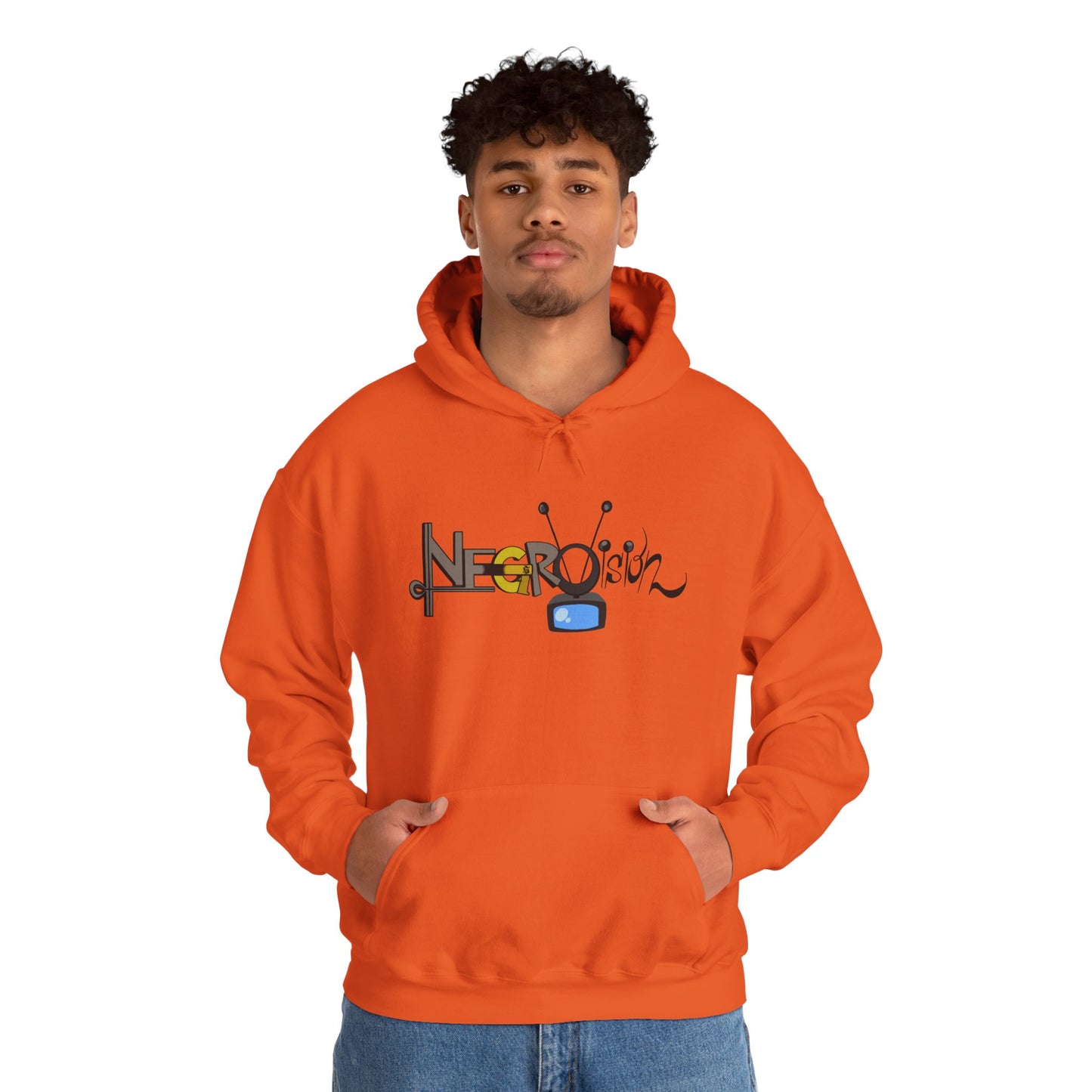 Hooded Sweatshirt - Negro Vision Logo Design