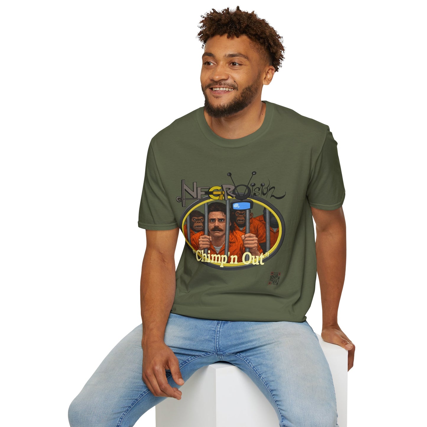 T-Shirt - "Chimpin' Out" Retro Prison Pop Art Tee