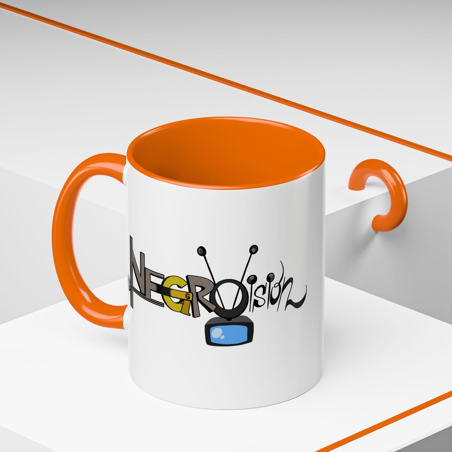 Vibrant Negro Vision Accent Coffee Mug | Fun Design for Gift, Home, Collectible, Modern Decor