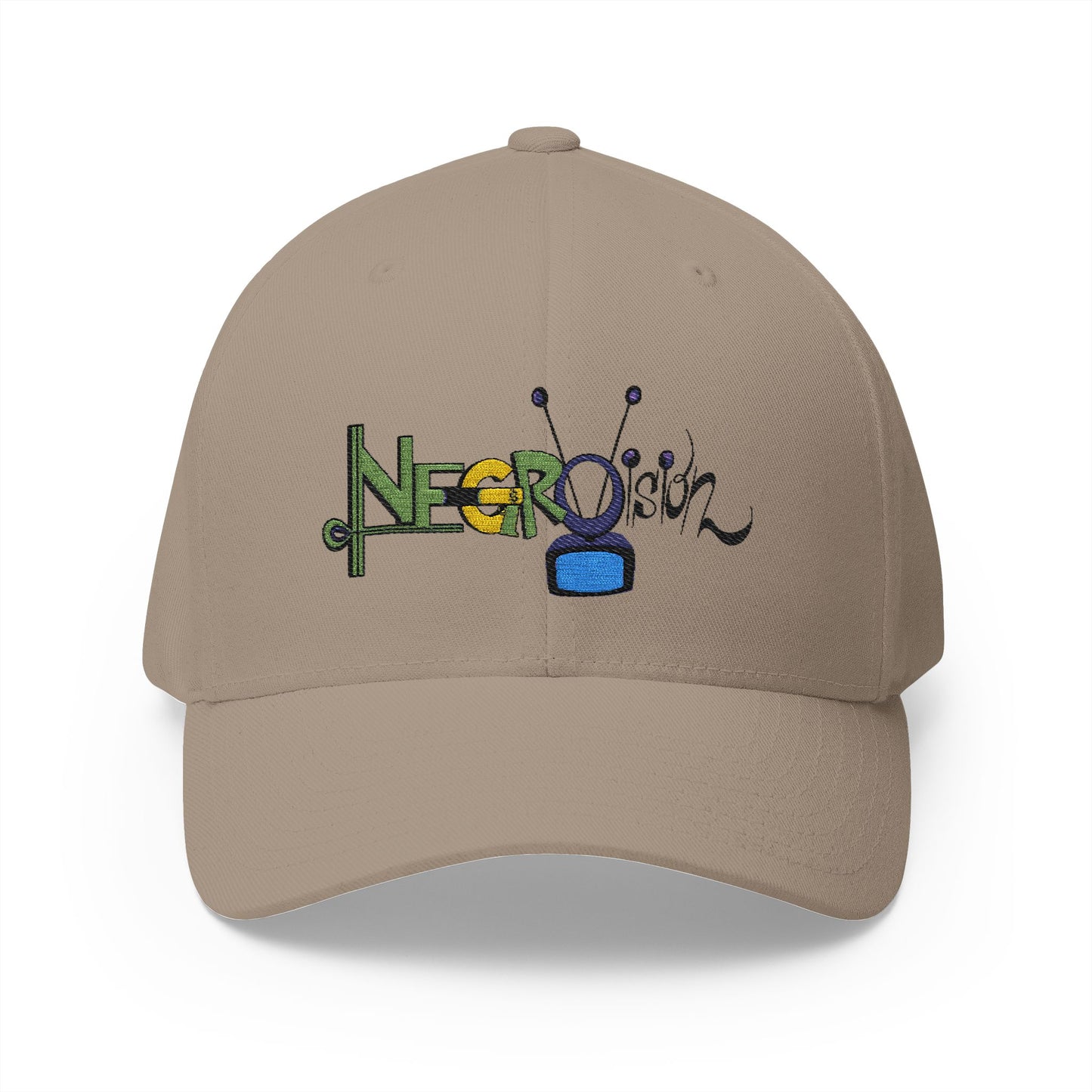 Embroidered Closed-Back Cap - Negro Vision Family Cartoon Series