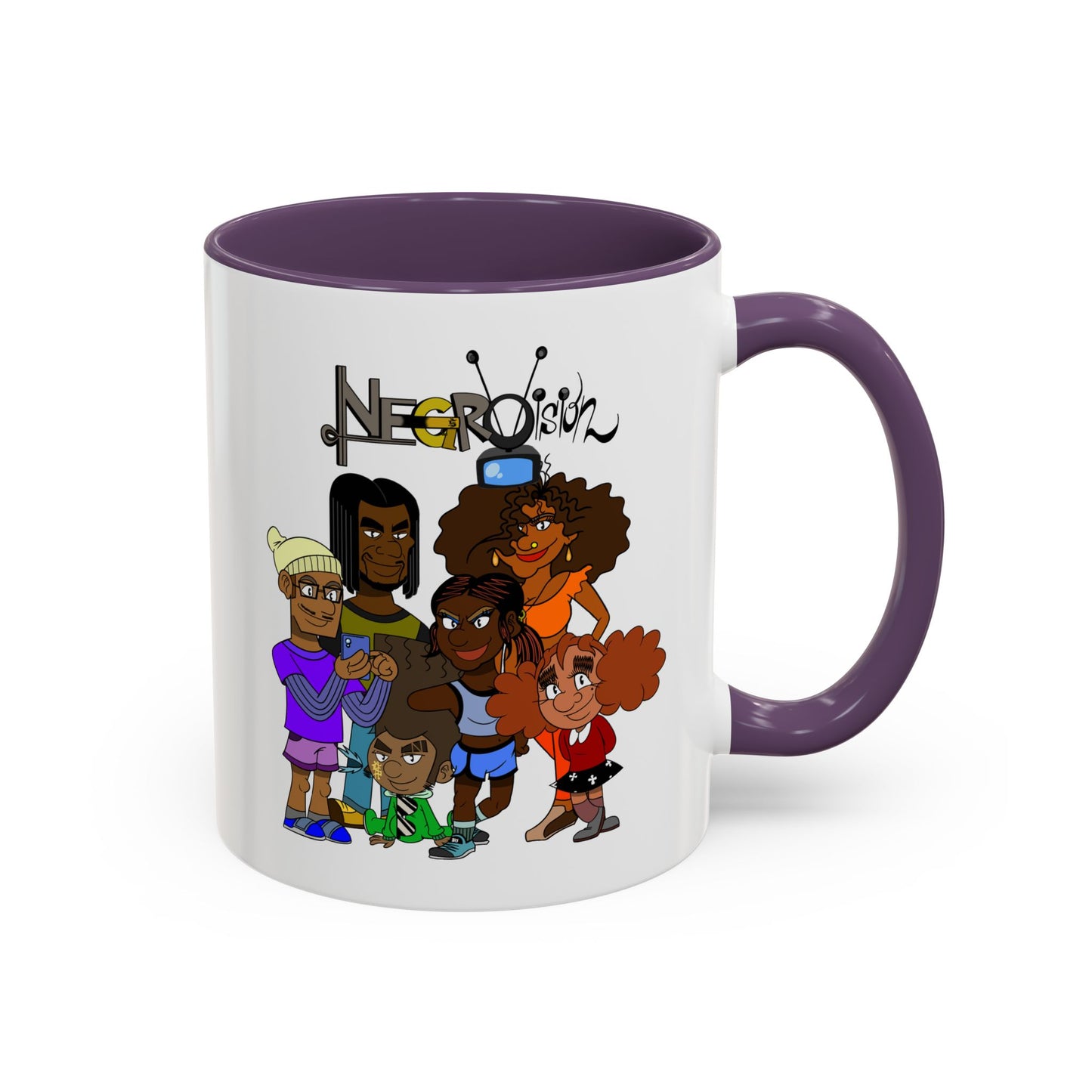 Vibrant Negro Vision Accent Coffee Mug | Fun Design for Gift, Home, Collectible, Modern Decor