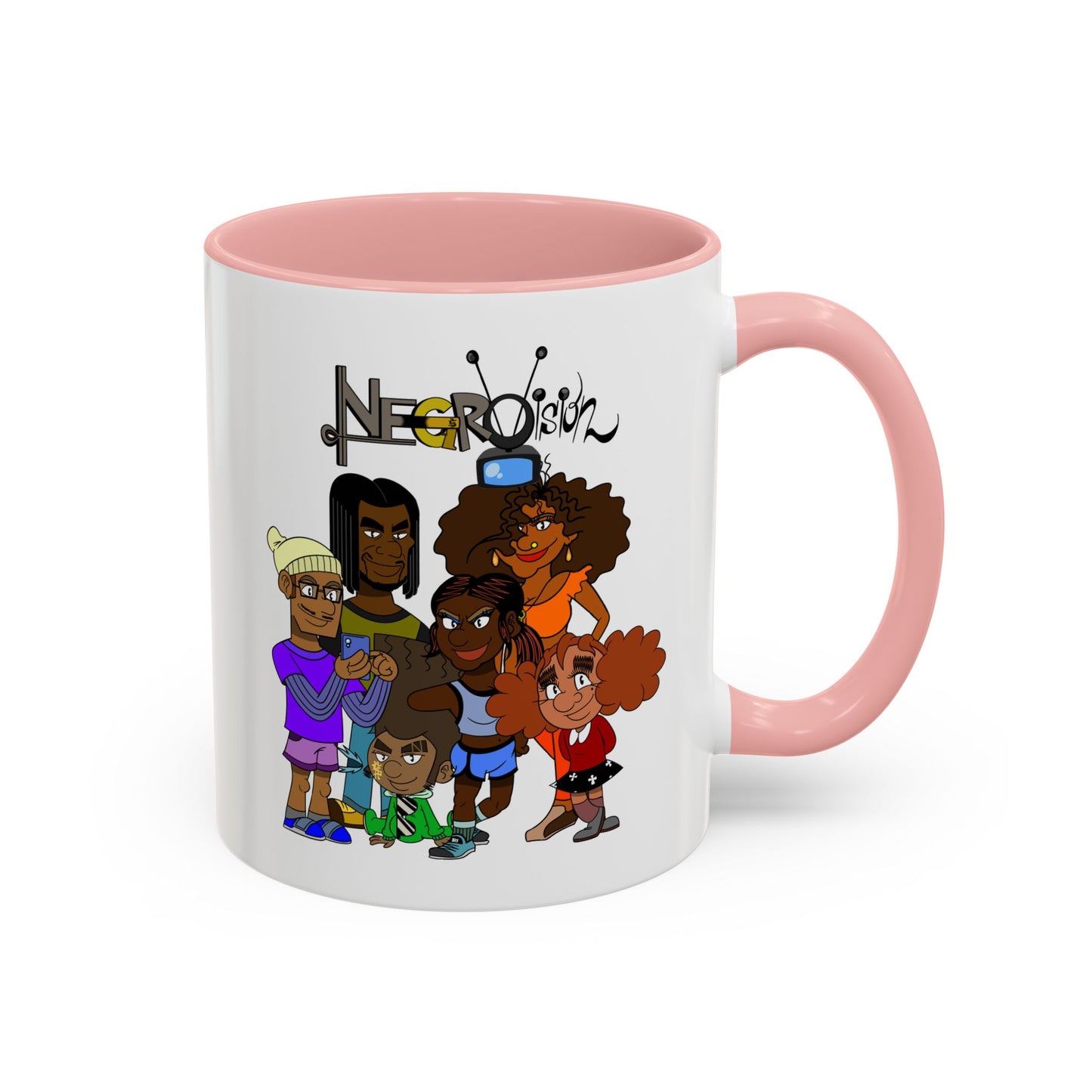 Vibrant Negro Vision Accent Coffee Mug | Fun Design for Gift, Home, Collectible, Modern Decor