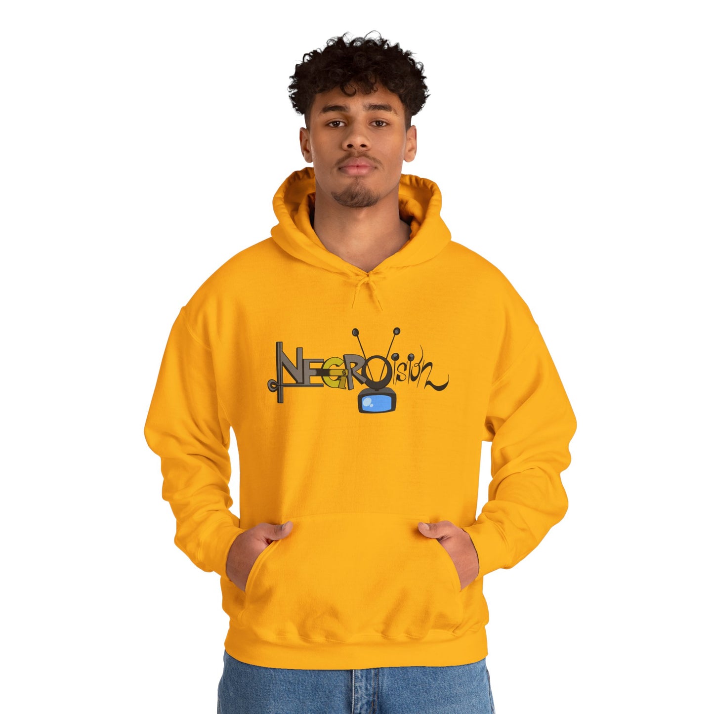 Hooded Sweatshirt - Negro Vision Logo Design