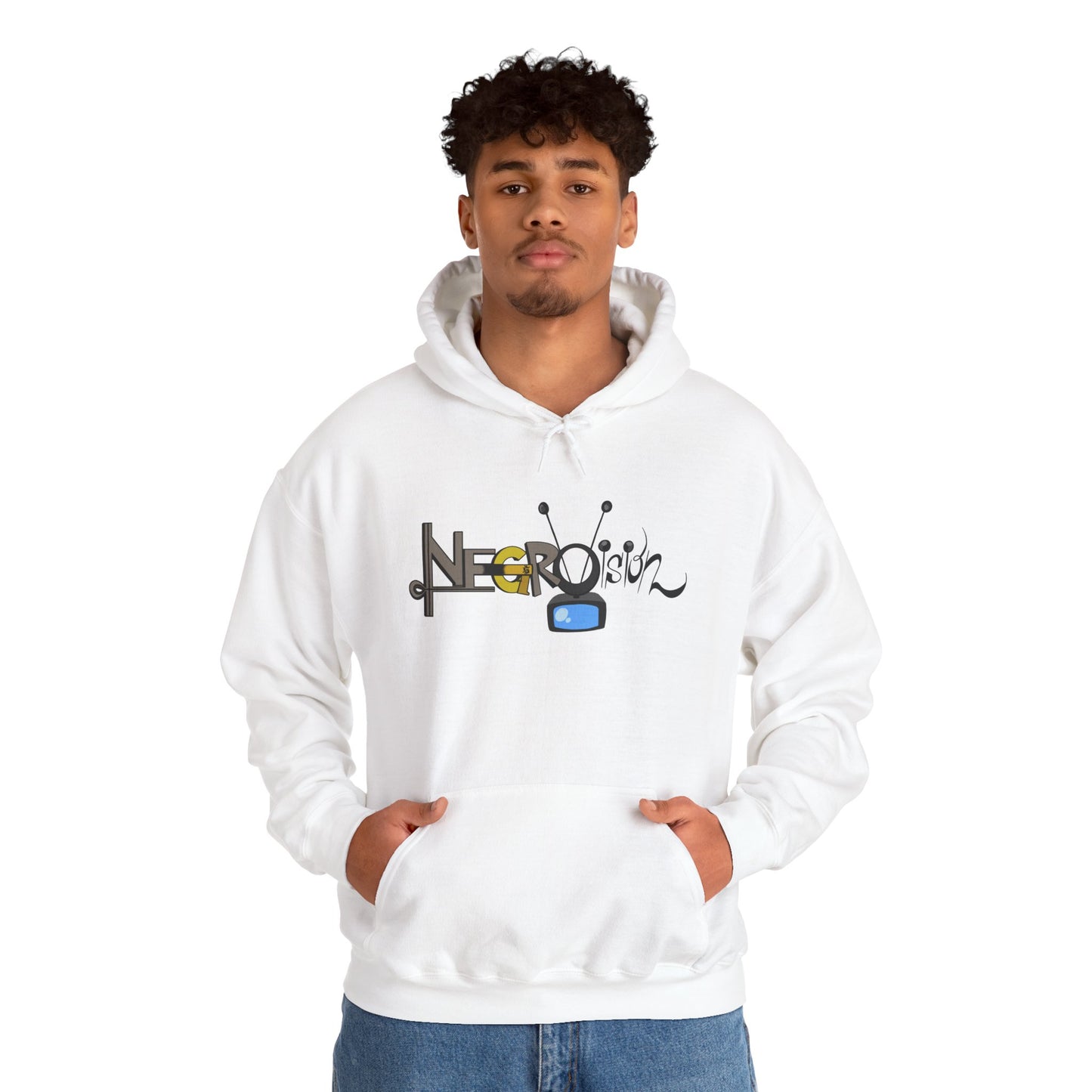Hooded Sweatshirt - Negro Vision Logo Design