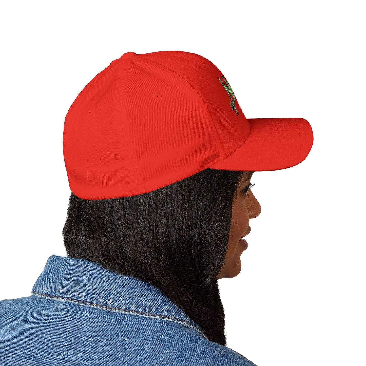 Embroidered Closed-Back Cap - Negro Vision Family Cartoon Series