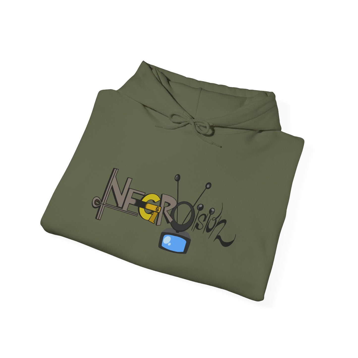 Hooded Sweatshirt - Negro Vision Logo Design