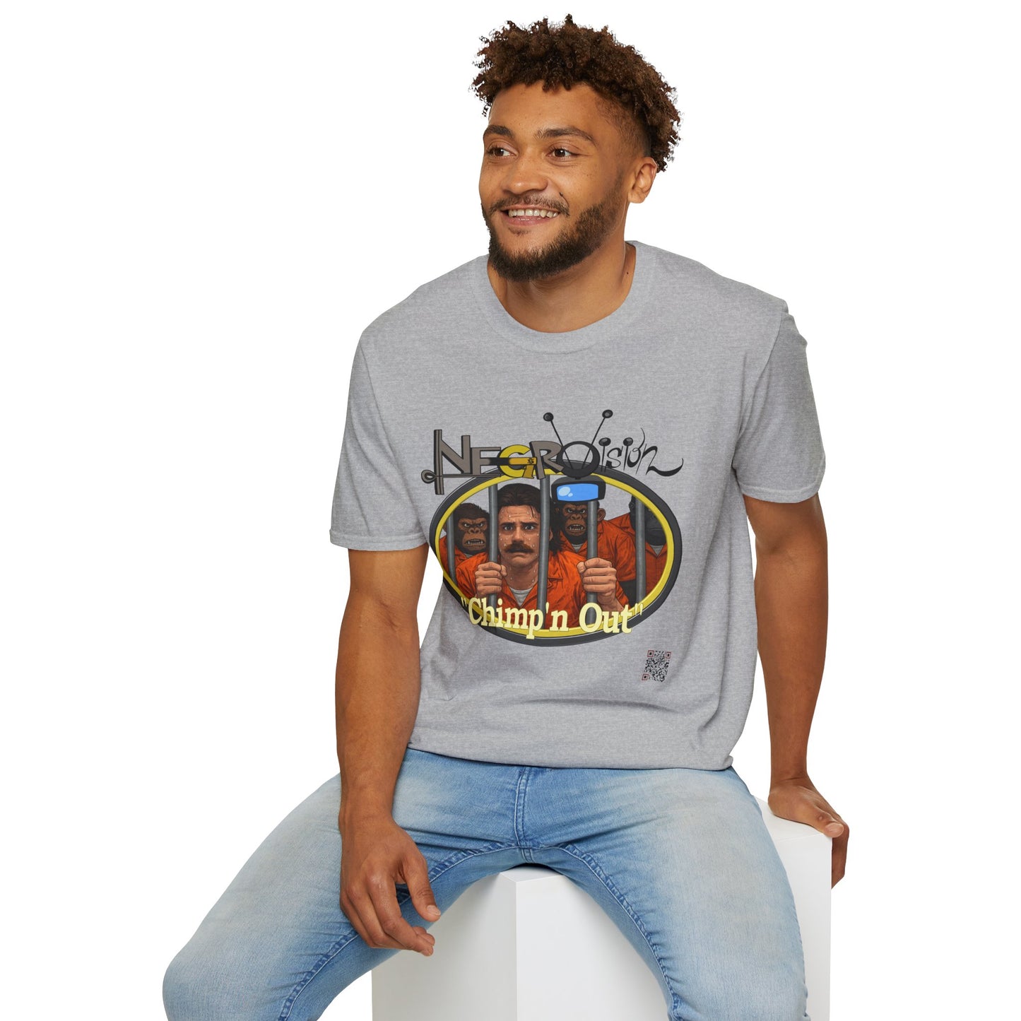 T-Shirt - "Chimpin' Out" Retro Prison Pop Art Tee