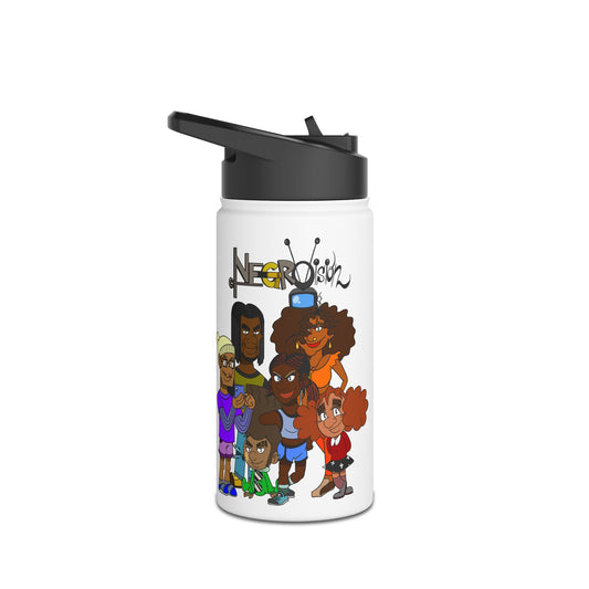 Water Bottle - Negro Vision Family Logo Design