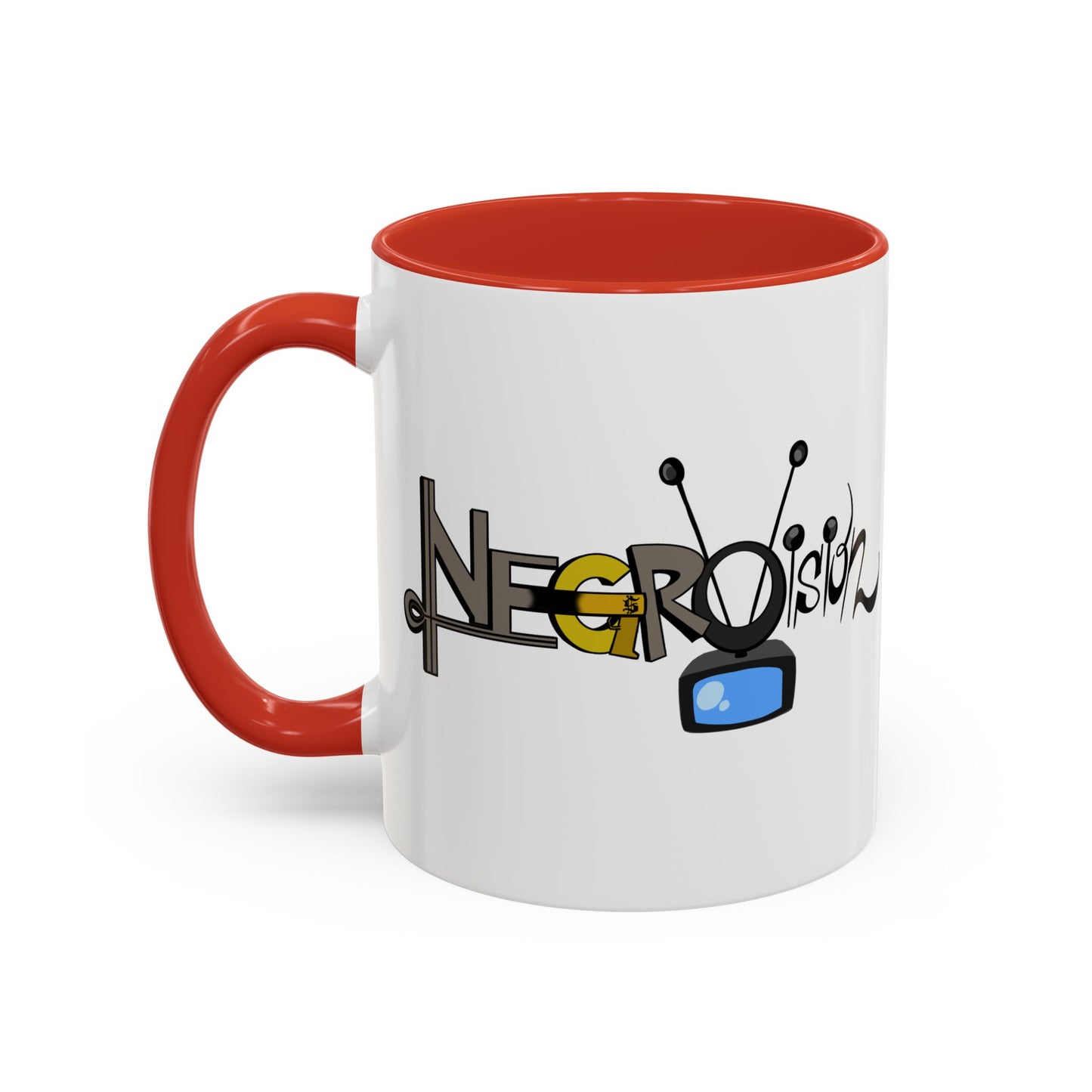 Vibrant Negro Vision Accent Coffee Mug | Fun Design for Gift, Home, Collectible, Modern Decor