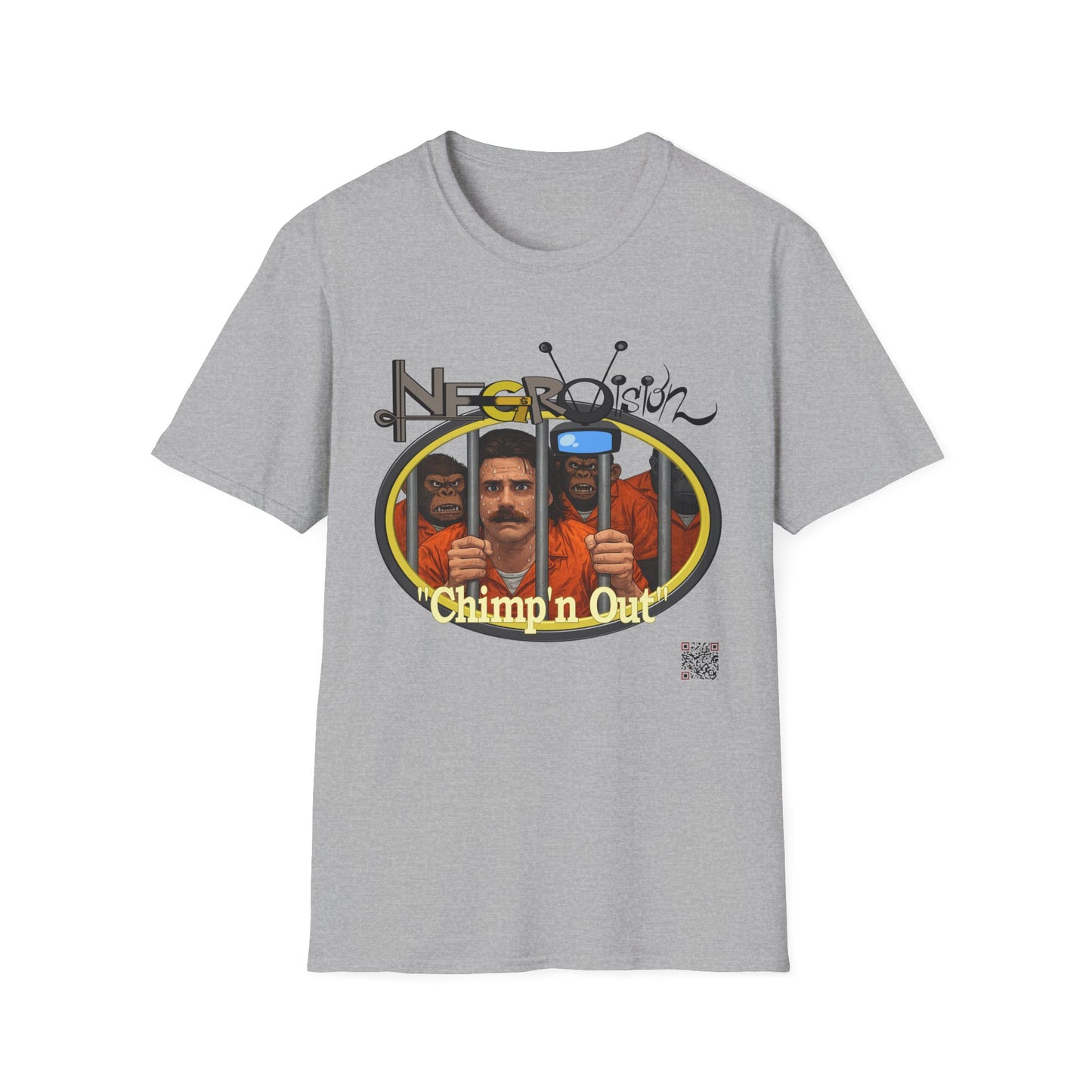 T-Shirt - "Chimpin' Out" Retro Prison Pop Art Tee