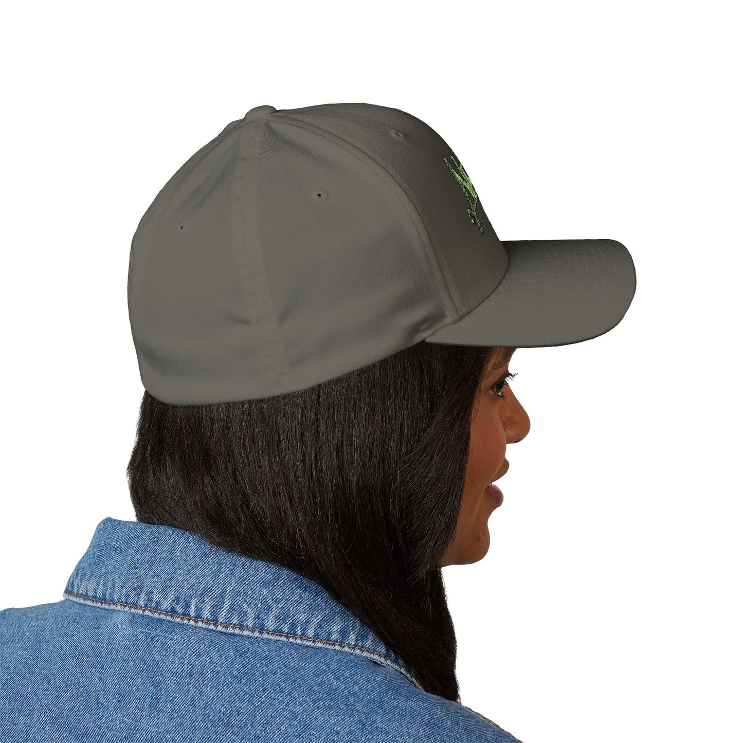 Embroidered Closed-Back Cap - Negro Vision Family Cartoon Series