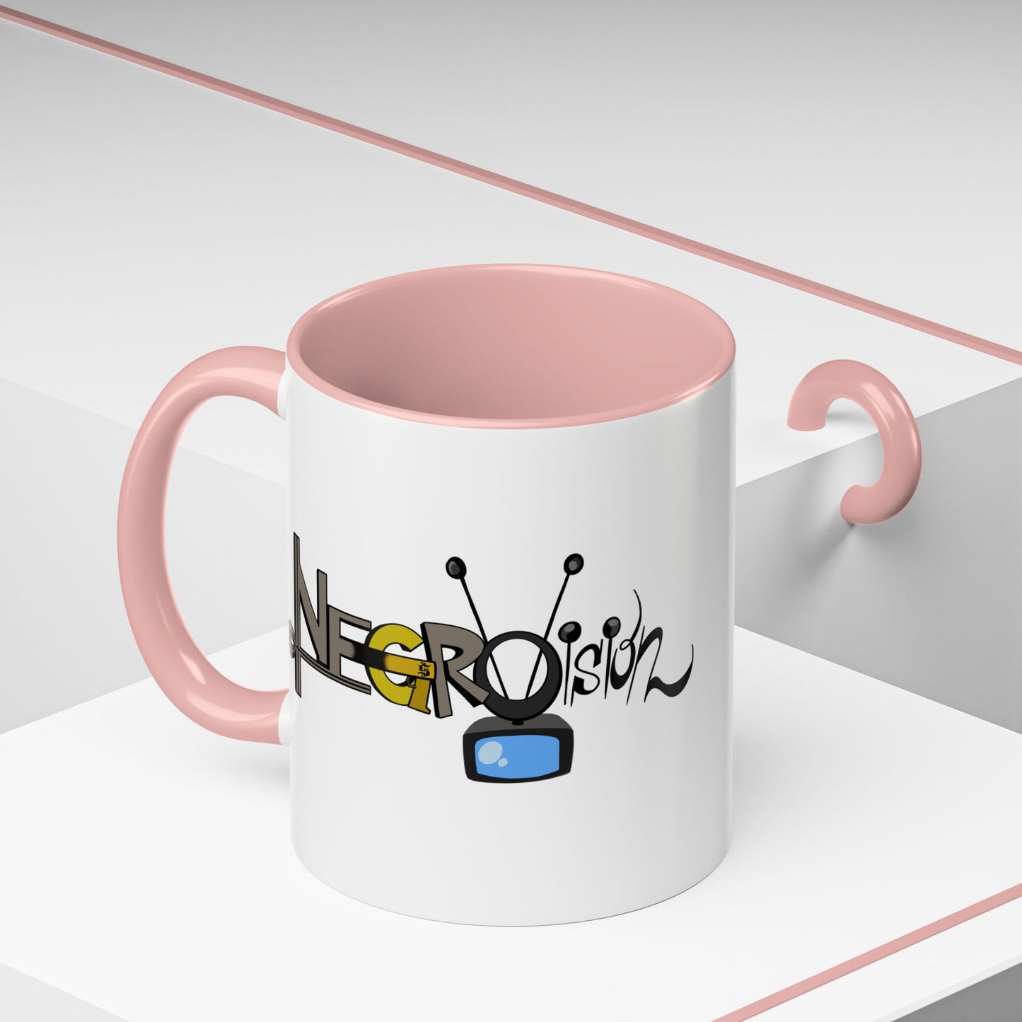 Vibrant Negro Vision Accent Coffee Mug | Fun Design for Gift, Home, Collectible, Modern Decor