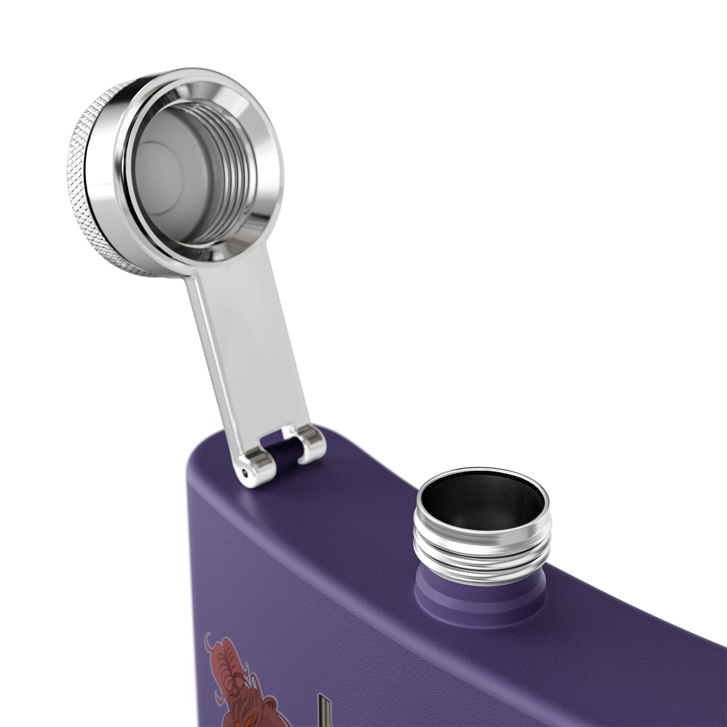 Rhinestone Here... Stainless Steel Flask. your favorite character from Negro Vision