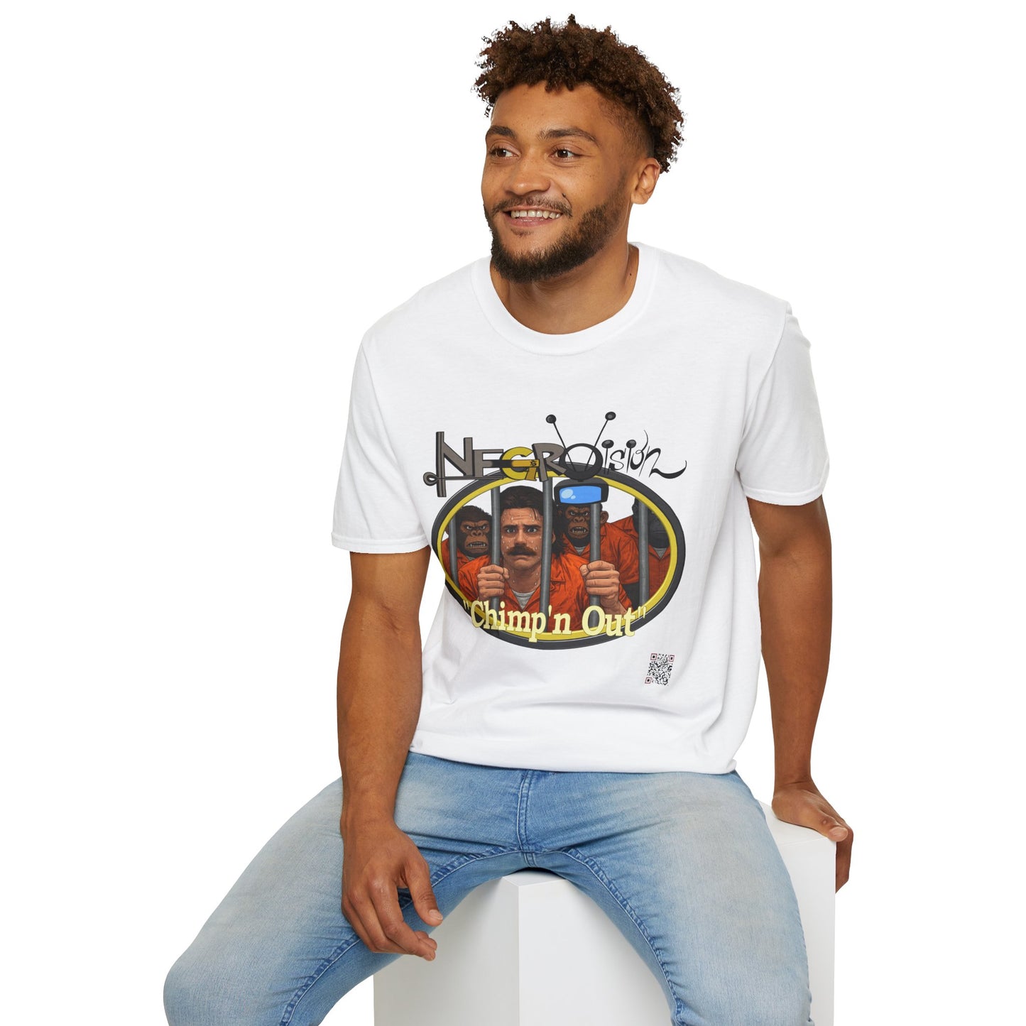 T-Shirt - "Chimpin' Out" Retro Prison Pop Art Tee