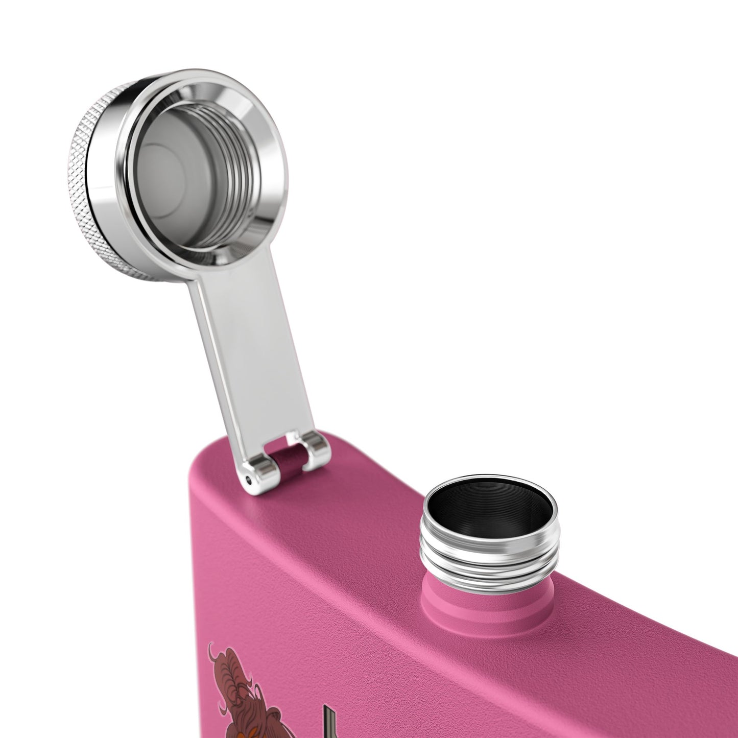 Rhinestone Here... Stainless Steel Flask. your favorite character from Negro Vision